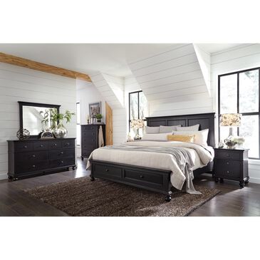 Riva Ridge Oxford 2 Drawer Nightstand in Rubbed Black, , large