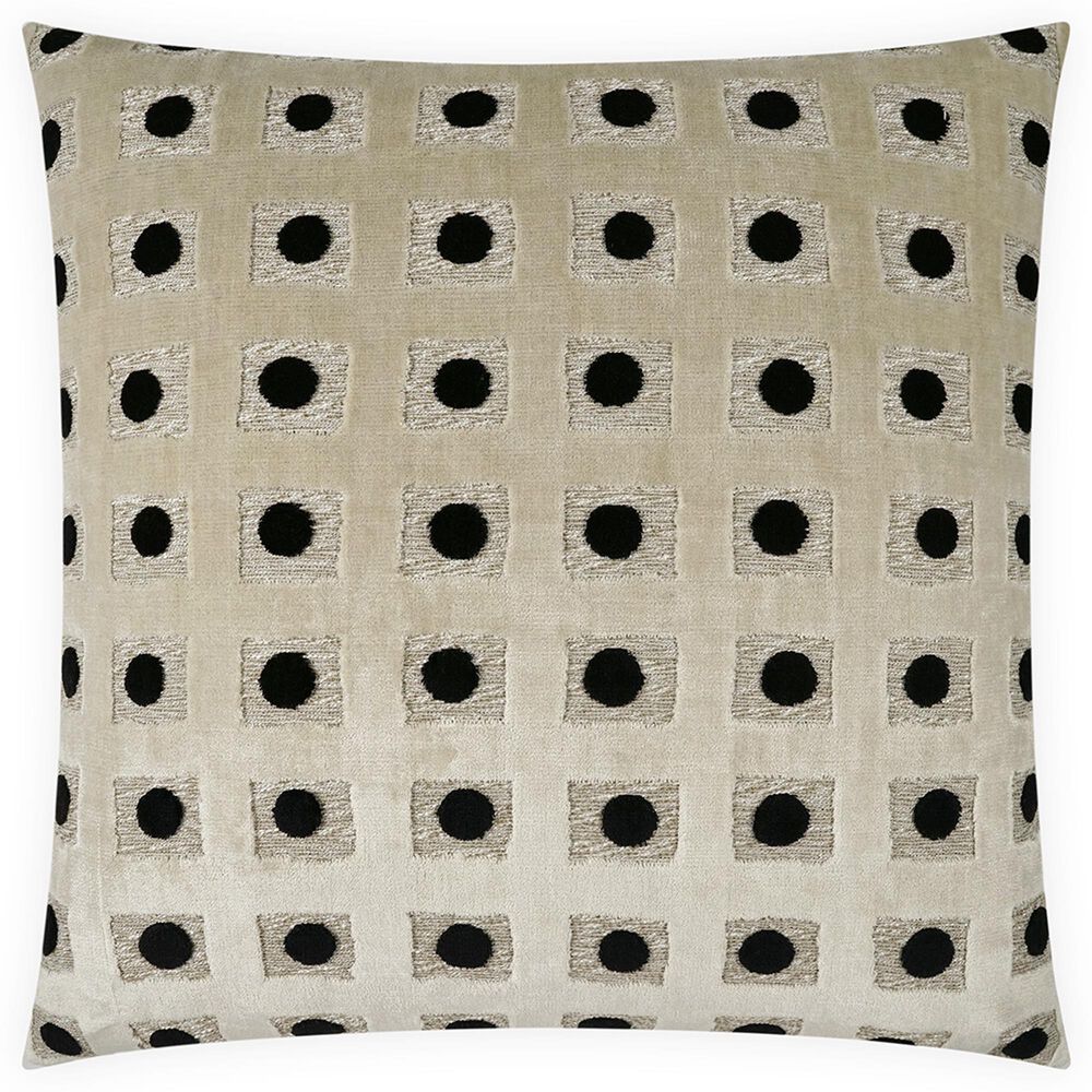 D.V.Kap Inc Domino 24" x 24" Throw Pillow in Onyx, , large