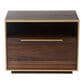 Moe"s Home Collection Focus 1 Drawer Nightstand in Brown and Brass, , large