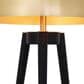 Eicholtz Coyote Table Lamp in Black and Gold, , large