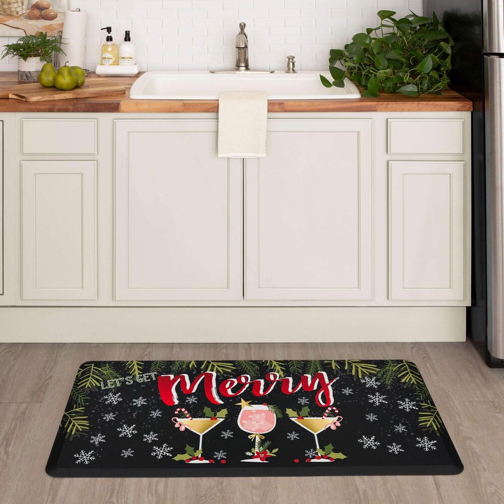 Mohawk Dri-Pro Tis The Season Plaid 1&#39;6&quot; x 2&#39;6&quot; Multicolor Door Mat, , large