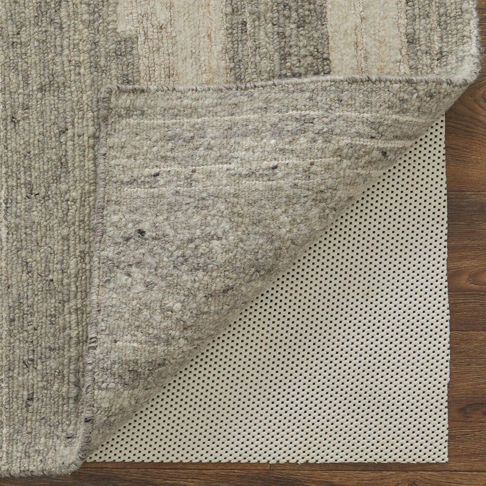 Feizy Rugs Navaro 8915F 2&#39;6&quot; x 10&#39; Ivory and Gray Runner, , large