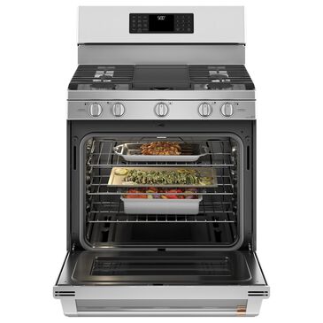 Cafe 5.6 Cu. Ft. Freestanding Gas Range with Convection in Stainless Steel, , large