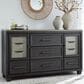 Signature Design by Ashley Foyland 11-Drawer Dresser Only in Black and Brown, , large