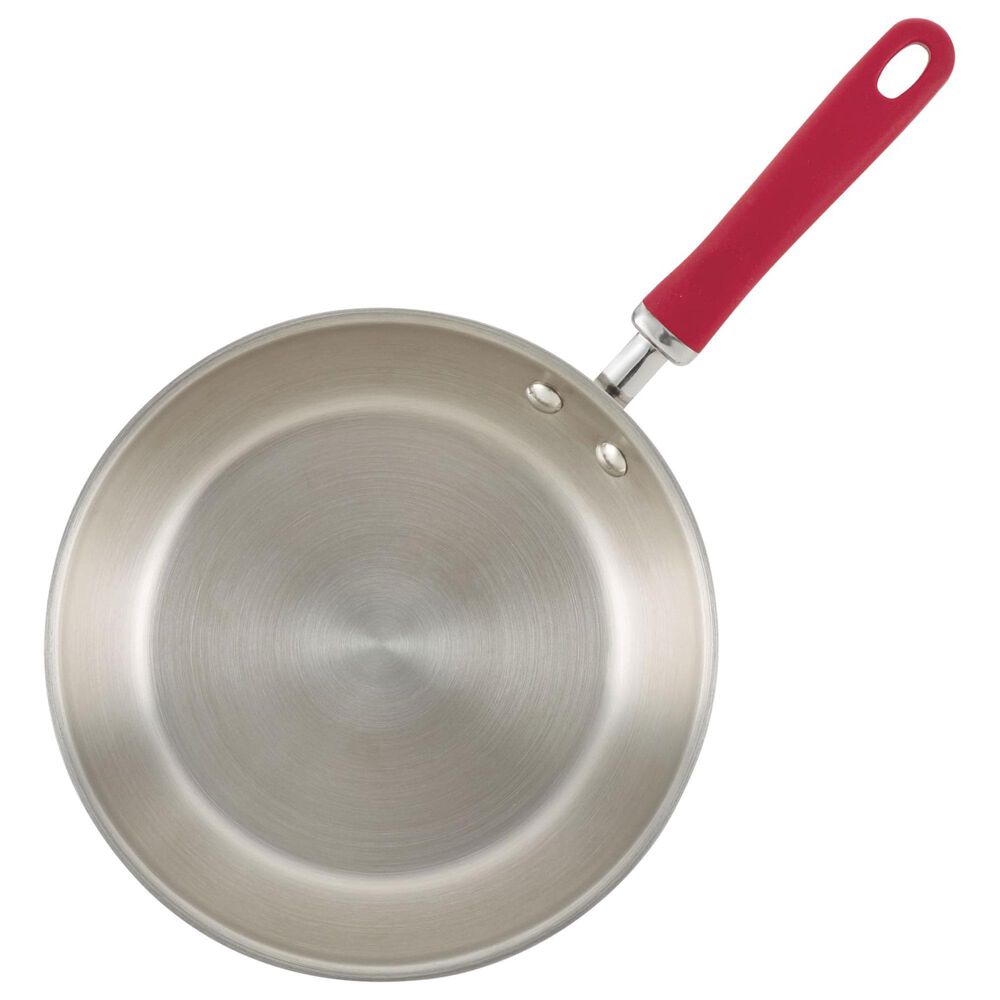 Meyer Corp 10-Piece Cookware Set with Red Handles in Stainless Steel