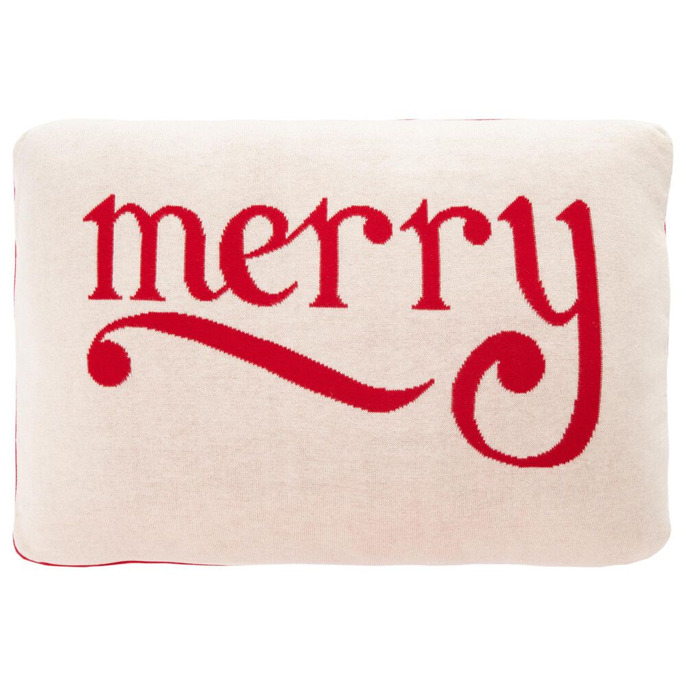 Safavieh Be Merry 24&quot; x 16&quot; Pillow in Red, , large