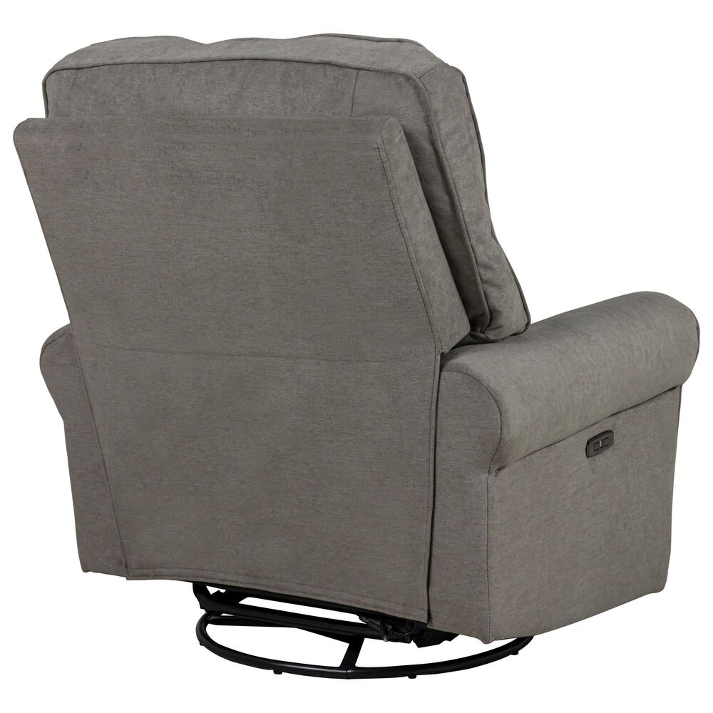 Eastern Shore Savanna Power Swivel Glider Recliner in Platinum, , large