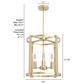 Hunter Astwood 16" 4-Light Chandelier in Alturas Gold, , large