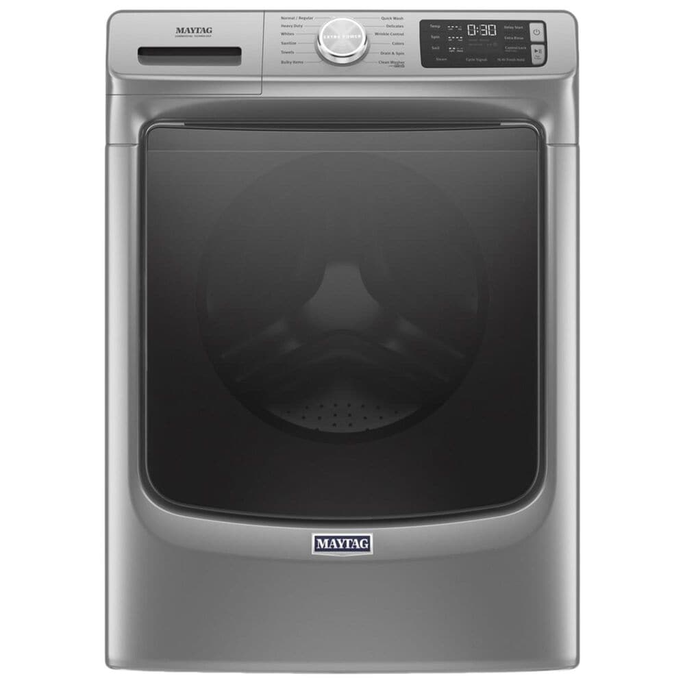 Maytag 4.8 Cu. Ft. Front Load Washer with Steam in Metallic Slate, , large