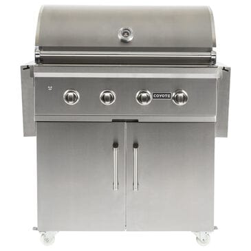 Coyote Outdoor 34" Grill Cart in Stainless Steel, , large