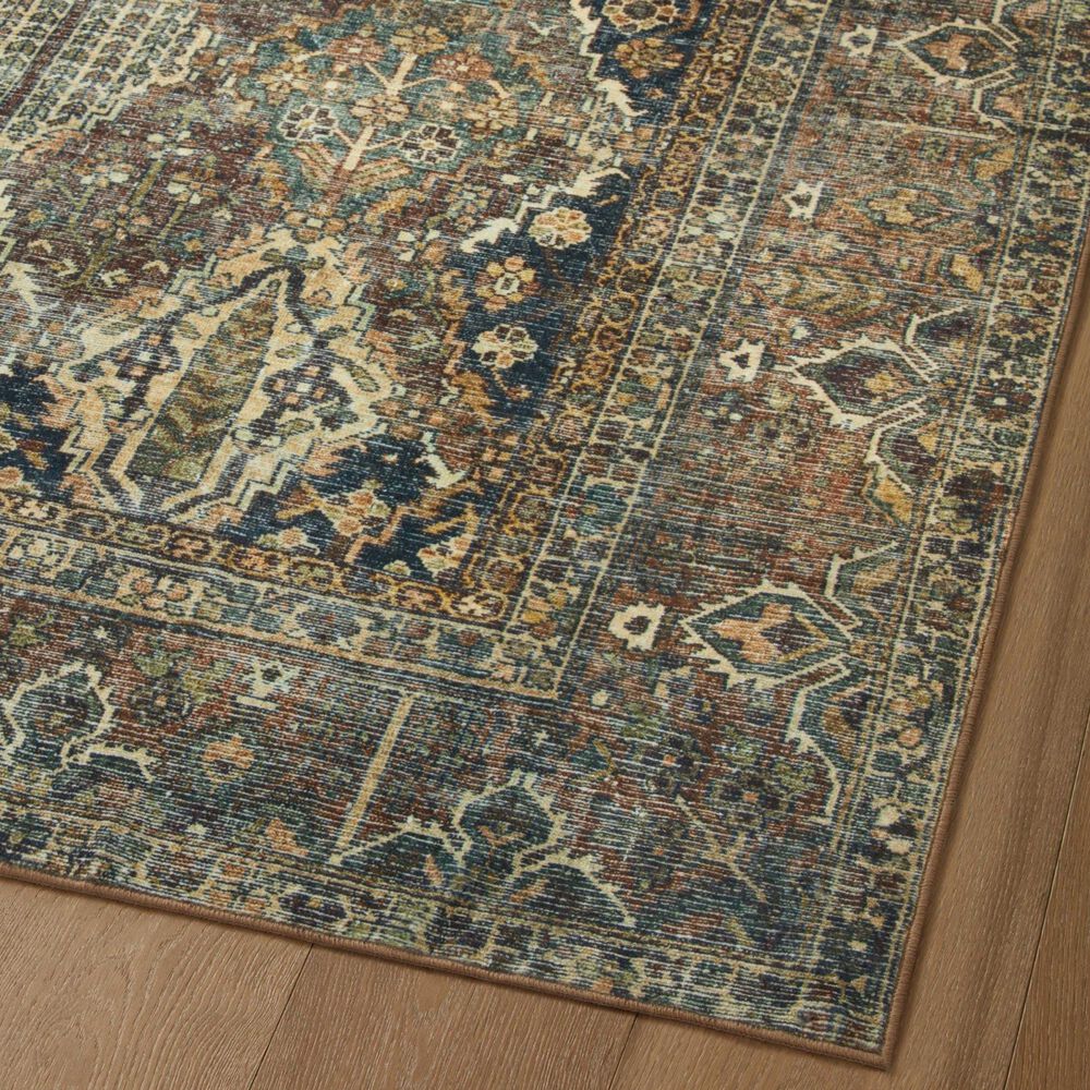 Magnolia Home Banks 2&#39;3&quot; x 3&#39;9&quot; Spice and Blue Area Rug, , large