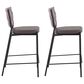 Lumisource Tania Counter Stool in Grey and Light Brown (Set of 2), , large