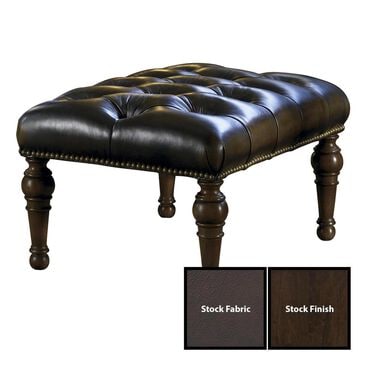Stickley Furniture Fine Upholstery Leopold"s Ottoman in Rialto Coffee, , large