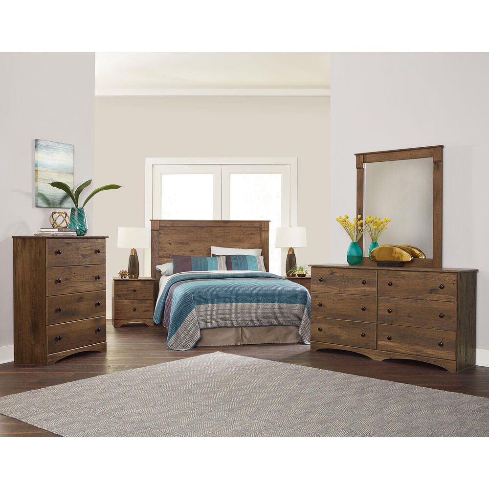 Lemoore Essential Full/Queen Headboard with Pilaster in Aspen Oak, , large