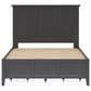 Urban Home Grace Eastern King Panel Bed in Raven Black, , large