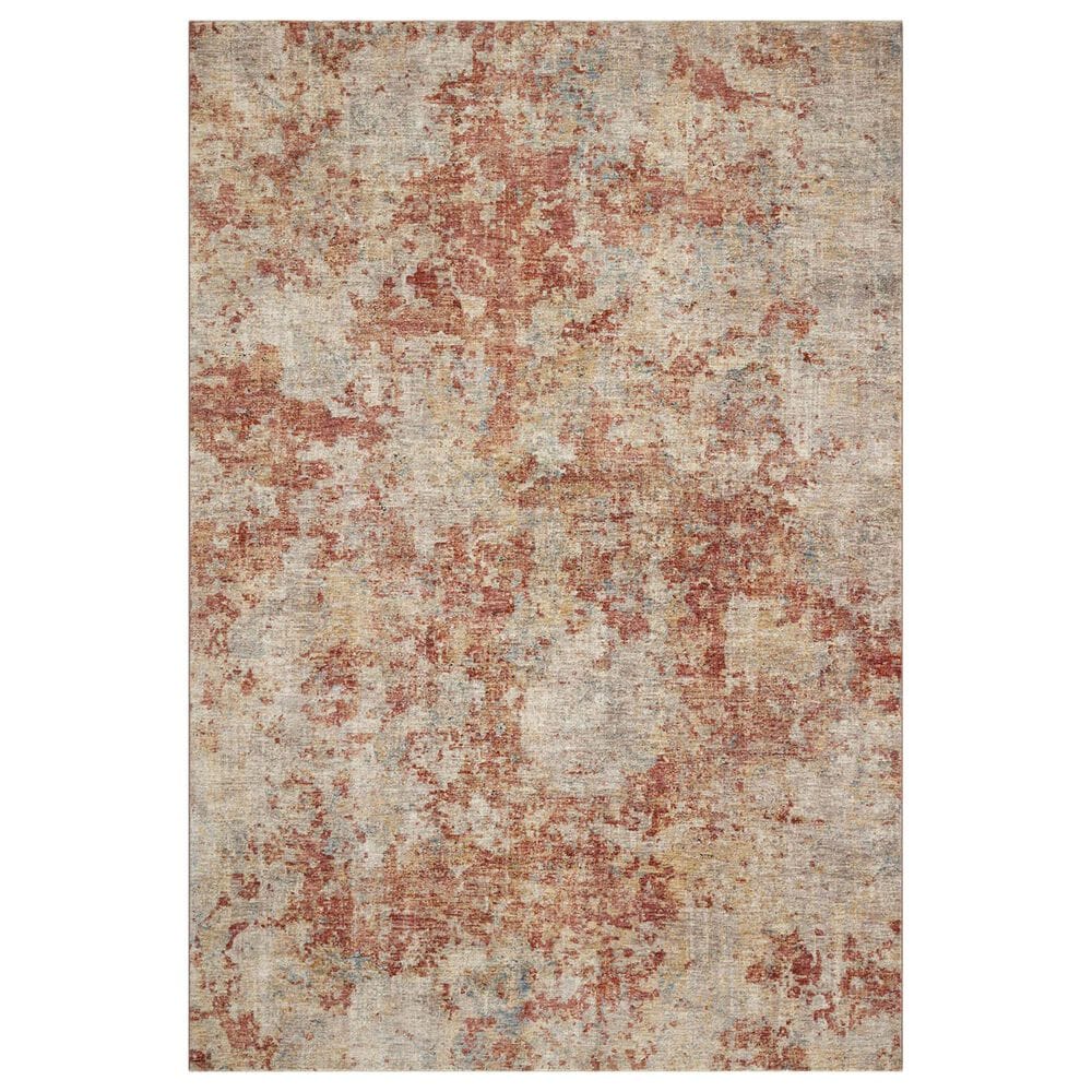 Loloi Gaia 2" x 3" Taupe and Brick Area Rug, , large