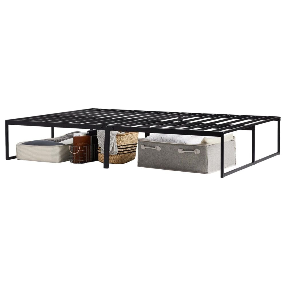 Malouf Queen Platform Bed Frame in Black, , large