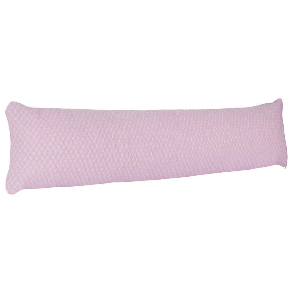 Lavish Home Pink Memory Foam Body Pillow Side Sleepers Aching Legs Knees  Zippered Cover