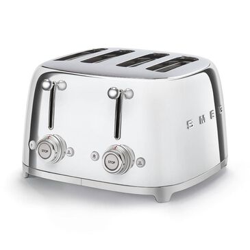 Smeg Retro 4x4 Toaster, Sl Steel, , large