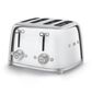 Smeg Retro 4x4 Toaster, Sl Steel, , large