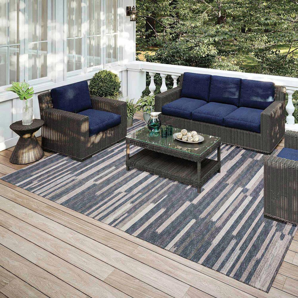 Dalyn Rug Company Sedona 10&#39; x 14&#39; Slate Indoor/Outdoor Area Performance Rug, , large