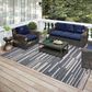 Dalyn Rug Company Sedona 10" x 14" Slate Indoor/Outdoor Area Performance Rug, , large