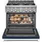 KitchenAid 36" Professional Dual Fuel Range in Ink Blue, , large