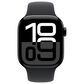 Apple Watch Series 10 GPS 42mm Jet Black Aluminum Case with Black Sport Band - M/L (Pre-Order), , large