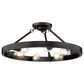 Golden Lighting Castile 6-Light Semi Flush in Matte Black, , large