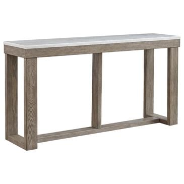 Signature Design by Ashley Loyaska Sofa Table in Grayish Brown and Ivory, , large