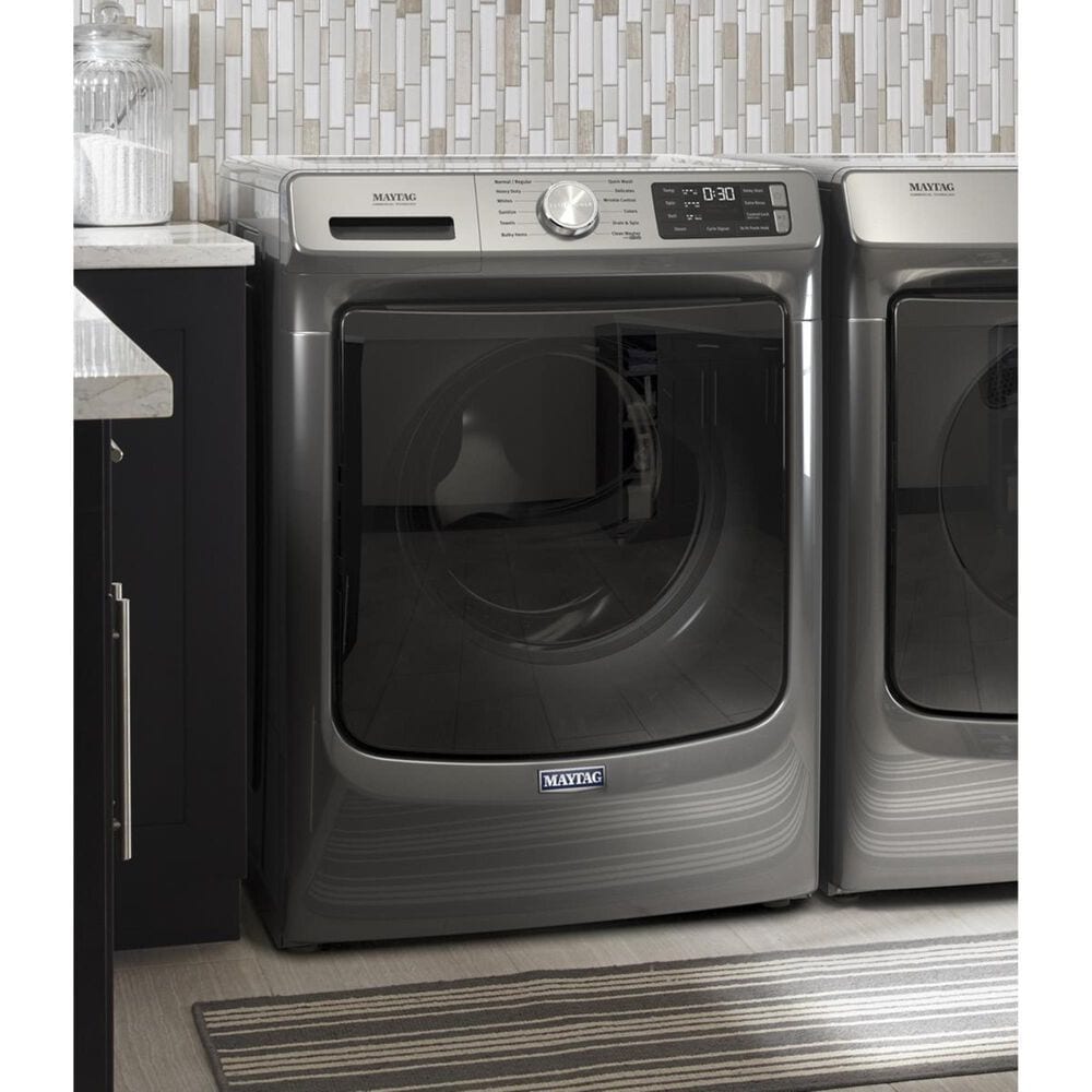 Maytag 4.8 Cu. Ft. Front Load Washer with Steam in Metallic Slate, , large