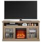 DHP Tacoma 65" TV Stand with Fireplace in Natural/Coastal Oak, , large