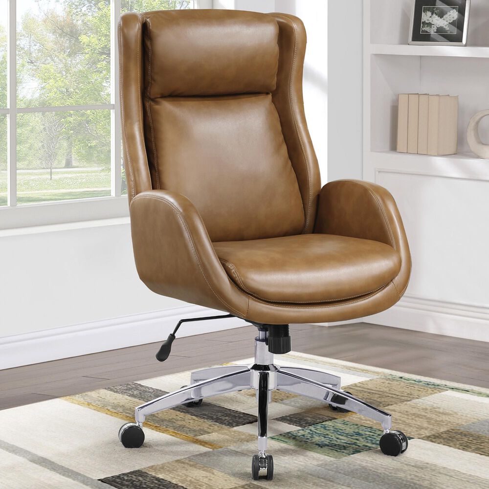 OSP Home Blanchard Adjustable Office Chair in Nutmeg, , large