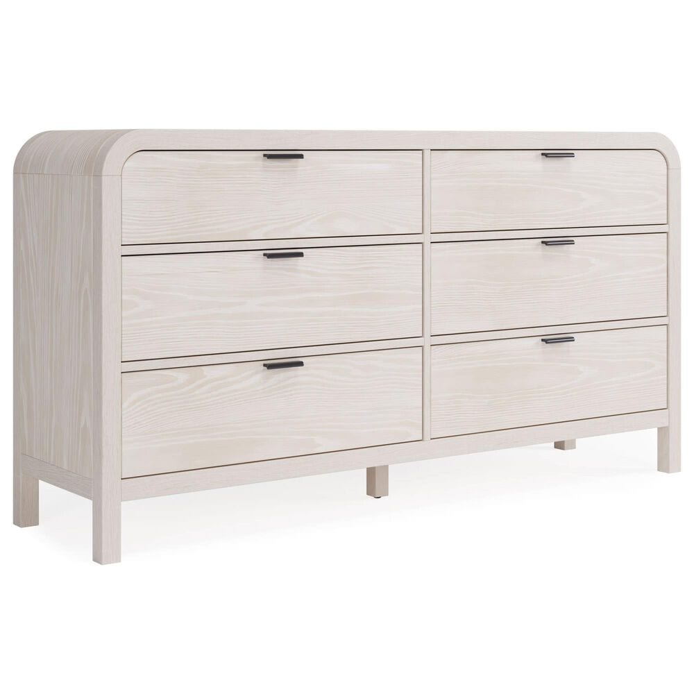 Urban Home Drake 6-Drawer Dresser in White, , large