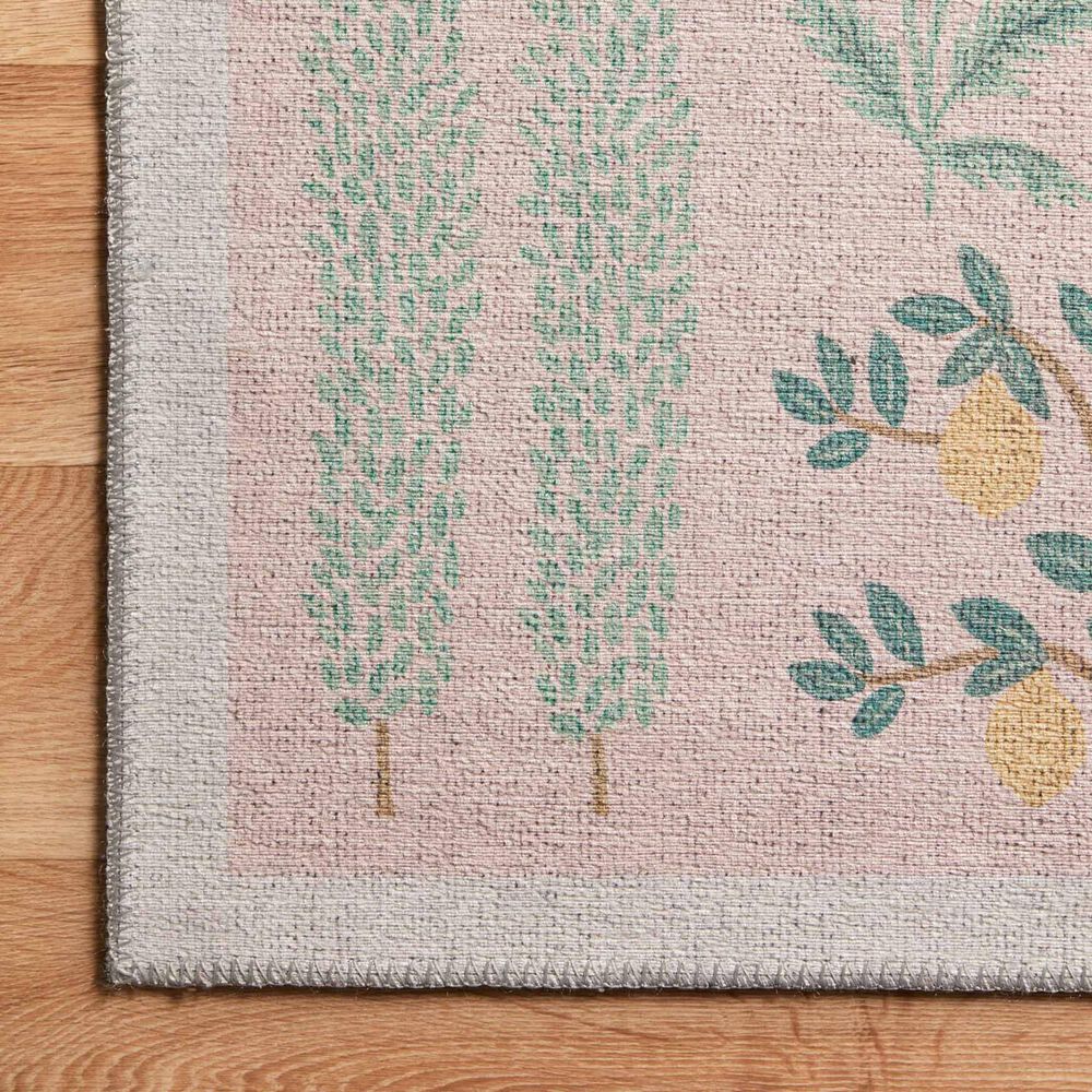 Rifle Paper Co. Menagerie  2&#39;3&quot; x 5&#39; Blush Area Rug, , large
