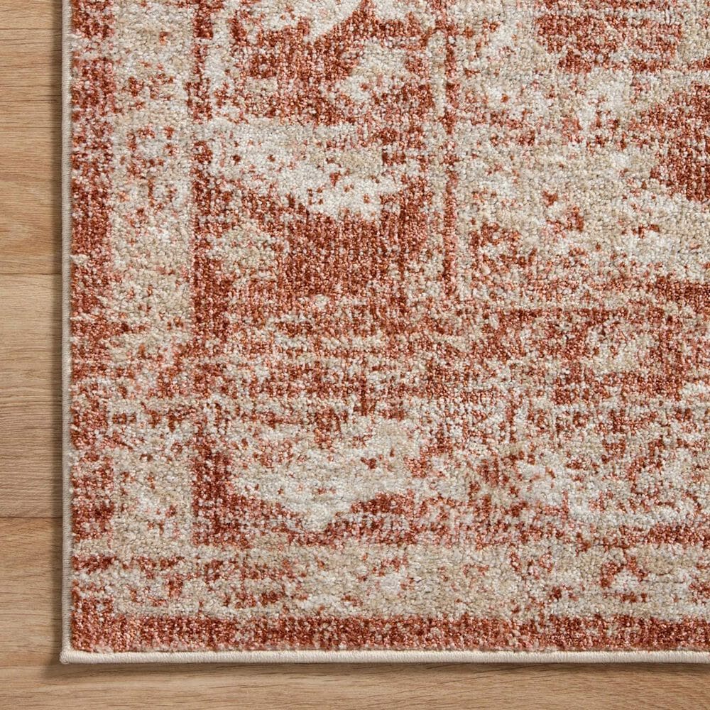 Loloi II Odette 2&#39;3&quot; x 3&#39;10&quot; Rust and Ivory Area Rug, , large