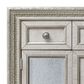 Chapel Hill Door Chest in White and Silver, , large