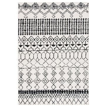 Safavieh Tulum  5"3" x 7"6" Ivory and Black Area Rug, , large