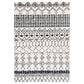 Safavieh Tulum  5"3" x 7"6" Ivory and Black Area Rug, , large