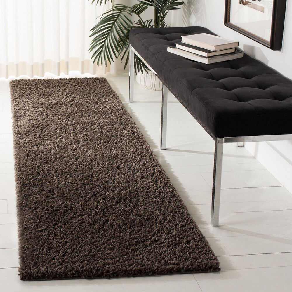 Safavieh August Shag 2&#39;3&quot; x 10&#39; Brown Runner, , large