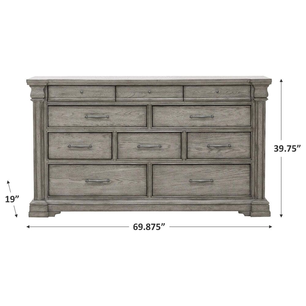 Chapel Hill Madison Ridge 10 Drawer Dresser in Madison Ridge Gray, , large