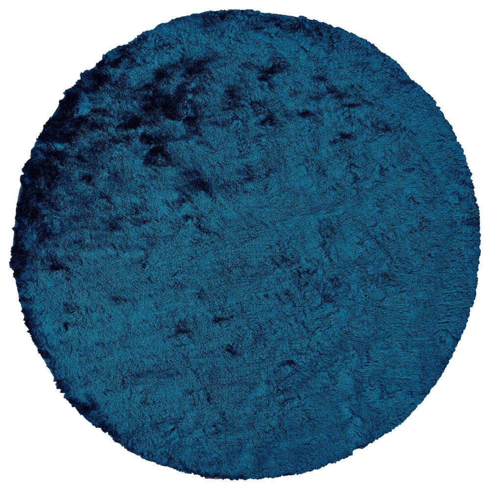 Feizy Rugs Indochine 8" Round Teal Area Rug, , large