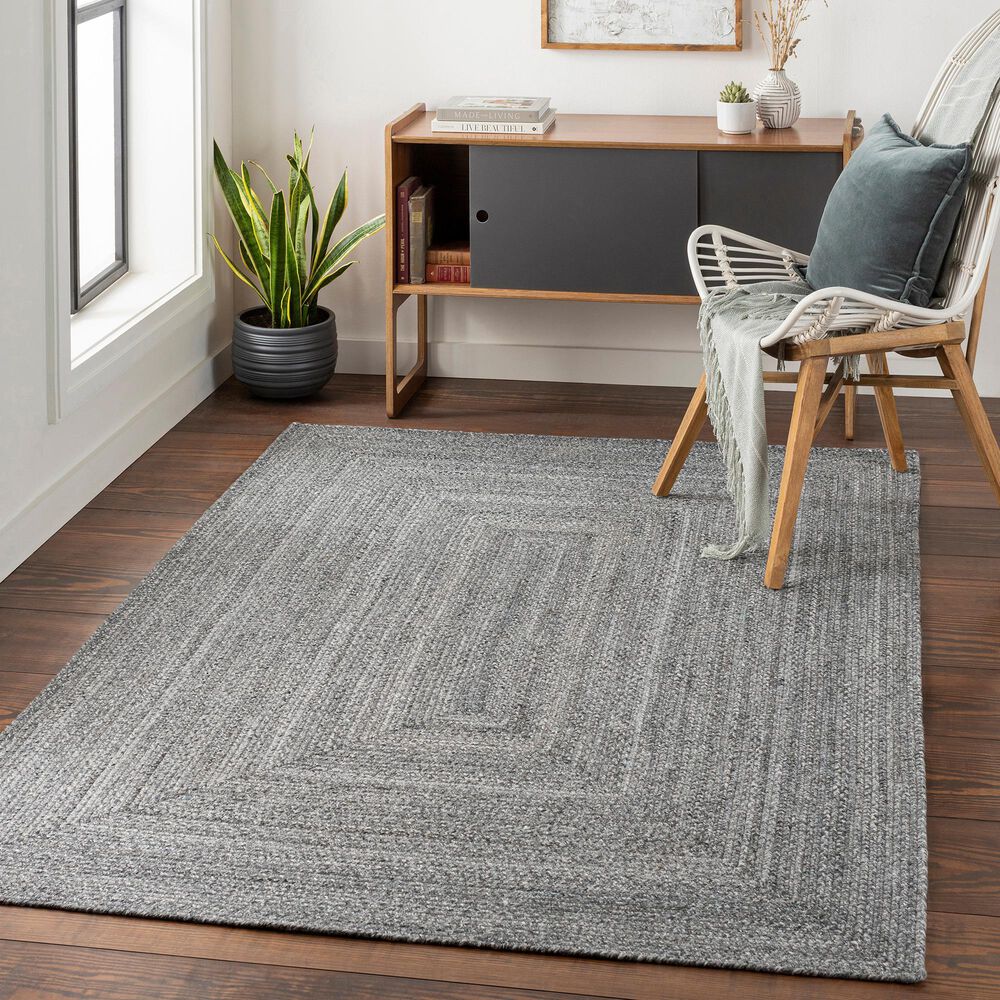 Surya Azalea 8&#39; x 10&#39; Gray, Black and Dark Brown Area Rug, , large