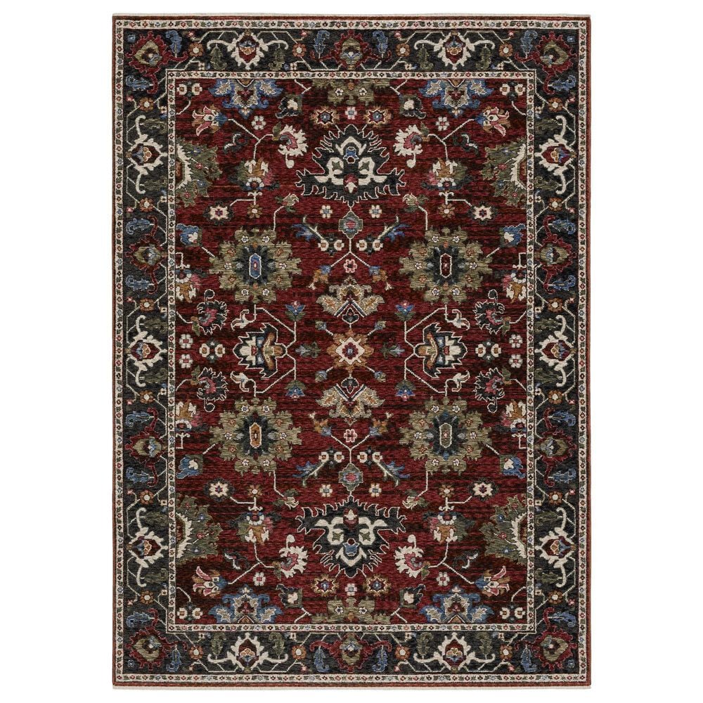 Oriental Weavers Hastings HA03V 7"10" x 10"10" Red Area Rug, , large