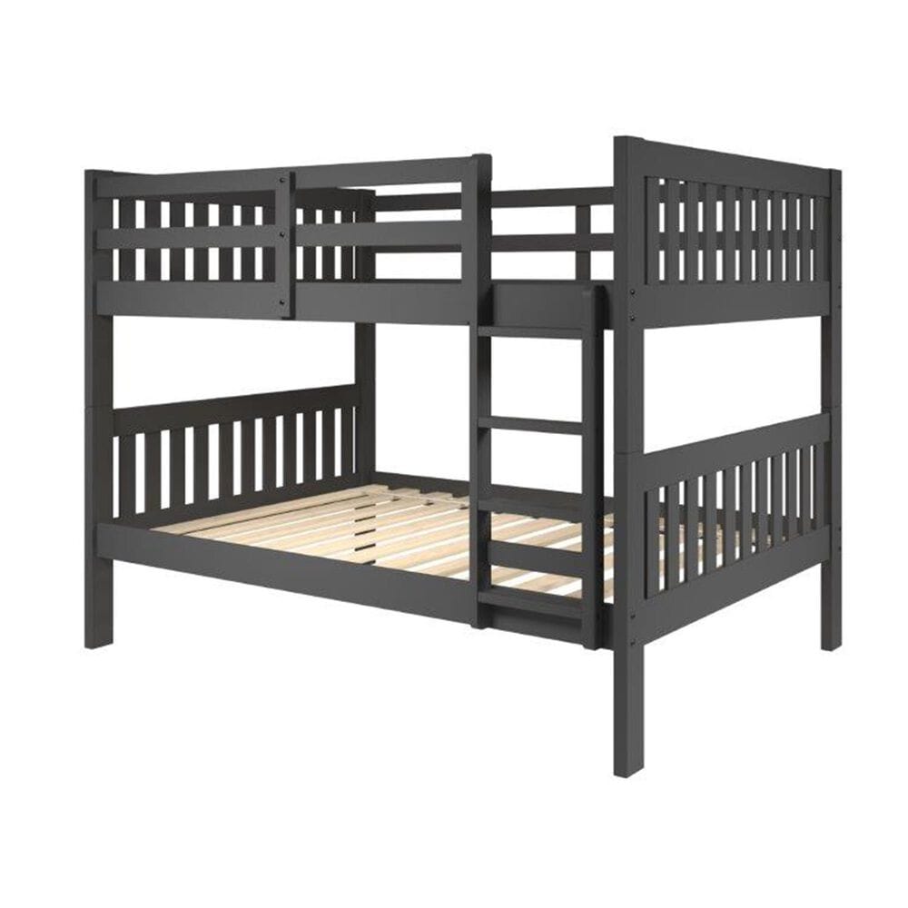 Forest Grove Full over Full Bunk Bed in Dark Gray, , large