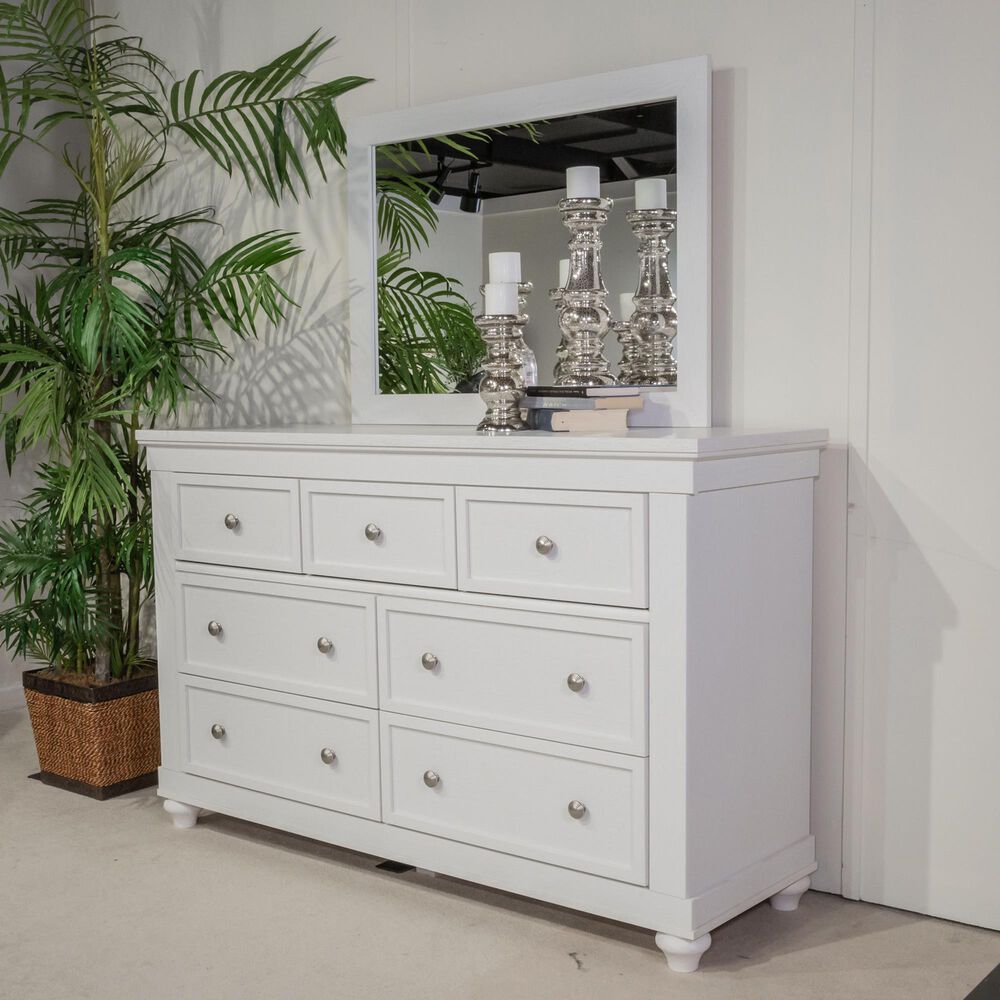 Signature Design by Ashley Grantoni 7-Drawer Dresser in White, , large