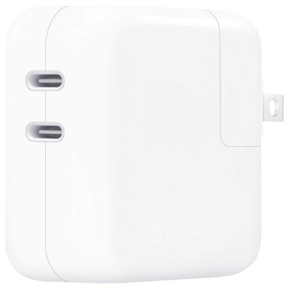Apple 35W Dual USB-C Port Power Adapter in White, , large