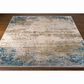 Surya Solar 10" x 14" Sky Blue, Dark Blue, Saffron, White, Gray and Charcoal Area Rug, , large