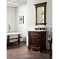 James Martin Brookfield 26" Single Bathroom Vanity in Burnished Mahogany with 3 cm Ethereal Noctis Quartz Top and Rectangle Sink, , large