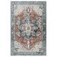 Surya Lavadora 9"3" x 12" Ink Blue, Brick Red, Mustard, Gray, Light Beige and Cream Area Rug, , large